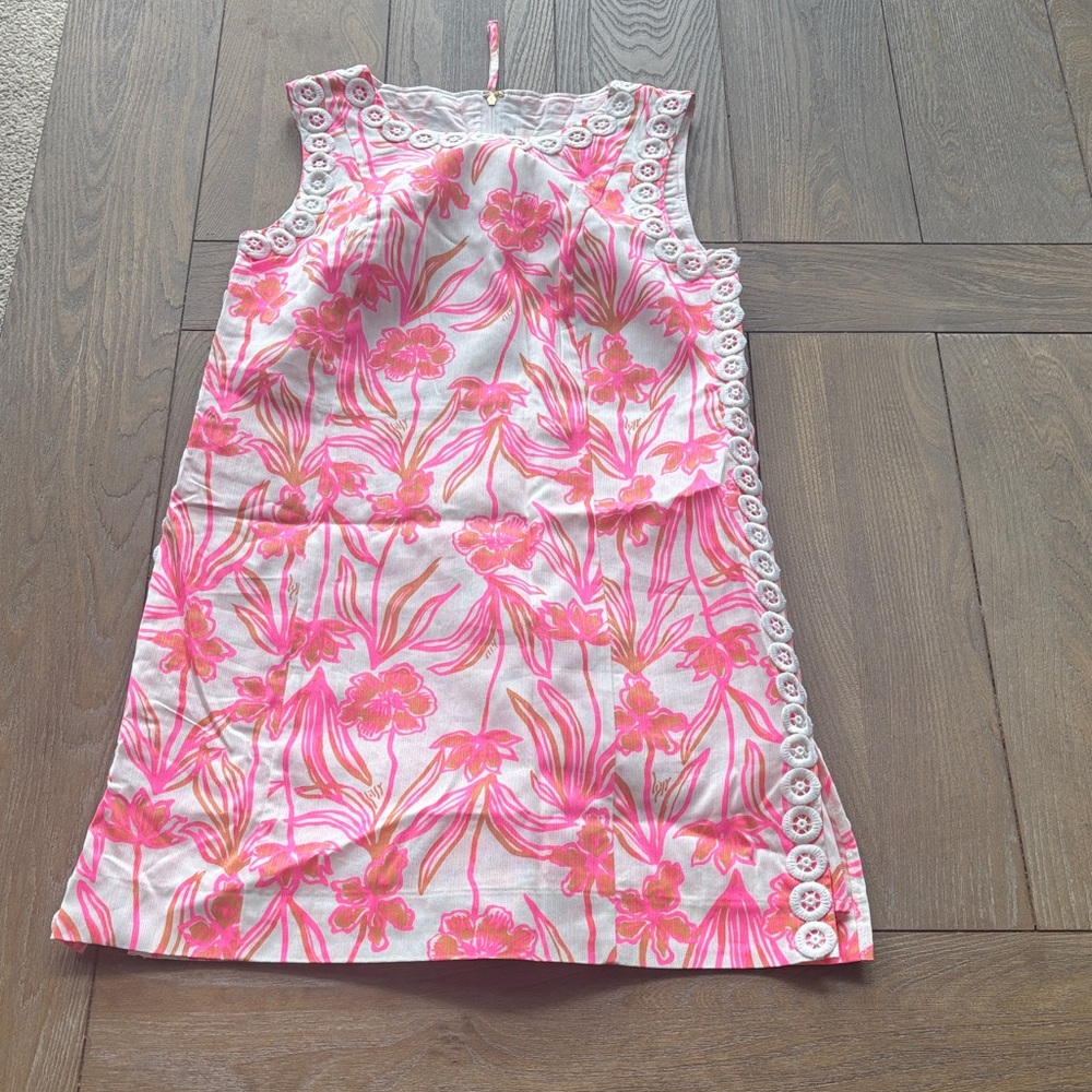Lilly Pulitzer Pink & White Floral Shift Dress